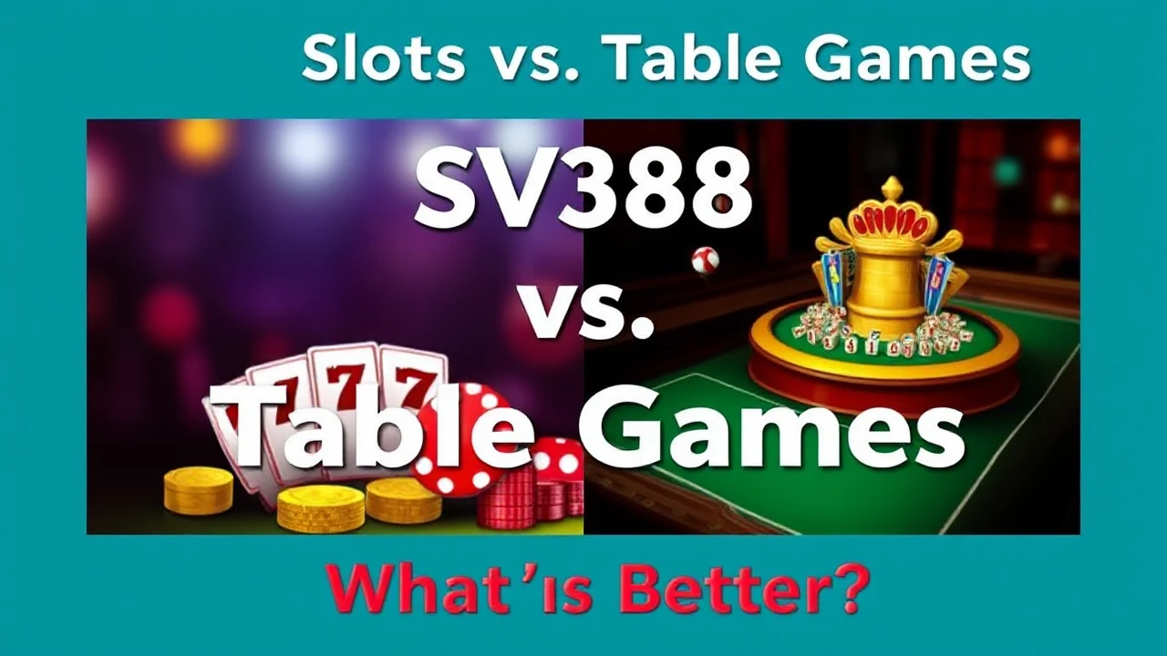 SV388 Slots vs. Table Games: What’s Better?
